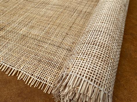 The rattan sheet measures about 17 x 59 inch, the hole diameter is about 0. . Cane webbing roll